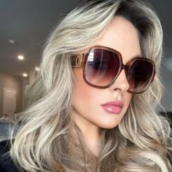 TINA - HENNA TORTOISE + BROWN GRADIENT SUNGLASSES -Sunglasses Sales 05 2023 musicmellie TINA HENNA TORTOISE BROWN GRADIENT