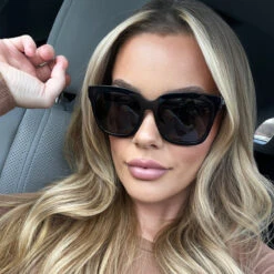 BELLA - BLACK + GREY + POLARIZED SUNGLASSES -Sunglasses Sales 05 2023 theheatherkuntz BELLA BLACK GREY1