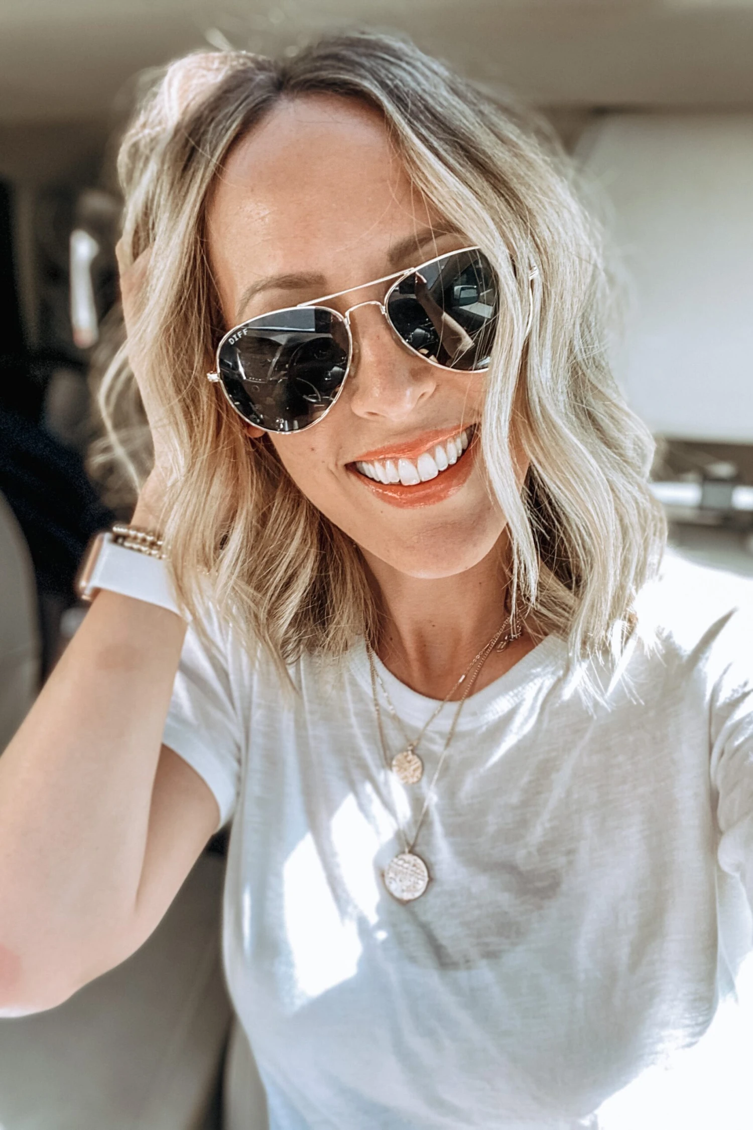 CRUZ - GOLD + GREY SUNGLASSES 10 CRUZ - GOLD + GREY SUNGLASSES - Image 8