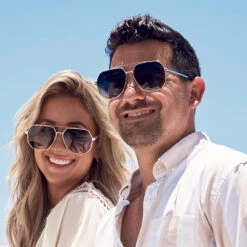 BEVERLIN - HENDRIX + SILVER + BLUE TO GREY GRADIENT POLARIZED SUNGLASSES -Sunglasses Sales 062923 Laura Beverlin2023 DIFF Web PDP Laura Beverlin Hendrix Gold Silver Sun b0cb5a22 28bb 463f b63b a2081876f411