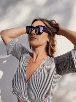 BELLA II - MATTE BLACK + LAVENDER FLASH SUNGLASSES -Sunglasses Sales 07 2020 athomeshoot shadesofshelll BELLAII 1