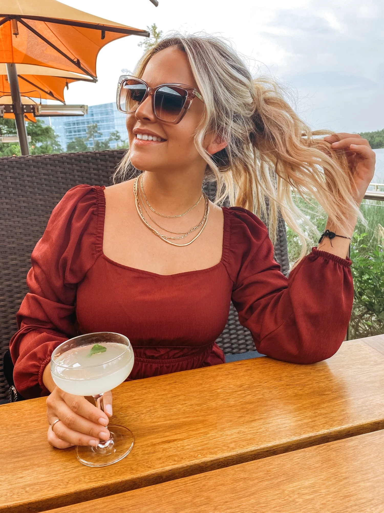 BECKY IV - VINTAGE CRYSTAL + BROWN GRADIENT SUNGLASSES 10 BECKY IV - VINTAGE CRYSTAL + BROWN GRADIENT SUNGLASSES - Image 8