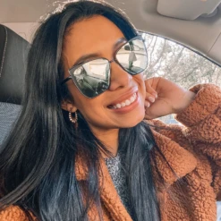 GRACE - MATTE BLACK + GREY MIRROR SUNGLASSES -Sunglasses Sales 1 46f8269f b1d3 425e b5bb f2451855b1bd