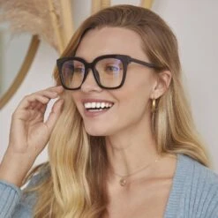 BELLA - BLACK + CLEAR GLASSES -Sunglasses Sales 2020 Diff Web PDP Holiday 0047 DIFF SEPT2020 TREVERH 20873 bella