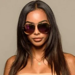 KOKO - GOLD + PINK MIRROR SUNGLASSES -Sunglasses Sales 2020 diff web PDP 0000s 0028 08 2020 sharlenahassani jseshoot KOKO 19