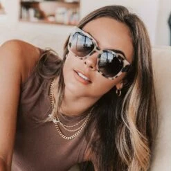 BELLA II - CREAM TORTOISE + GREY GRADIENT SUNGLASSES -Sunglasses Sales 2020 diff web PDP 0000s 0034 08 2020 olivia caputo macphotographyxx BELLAII 1