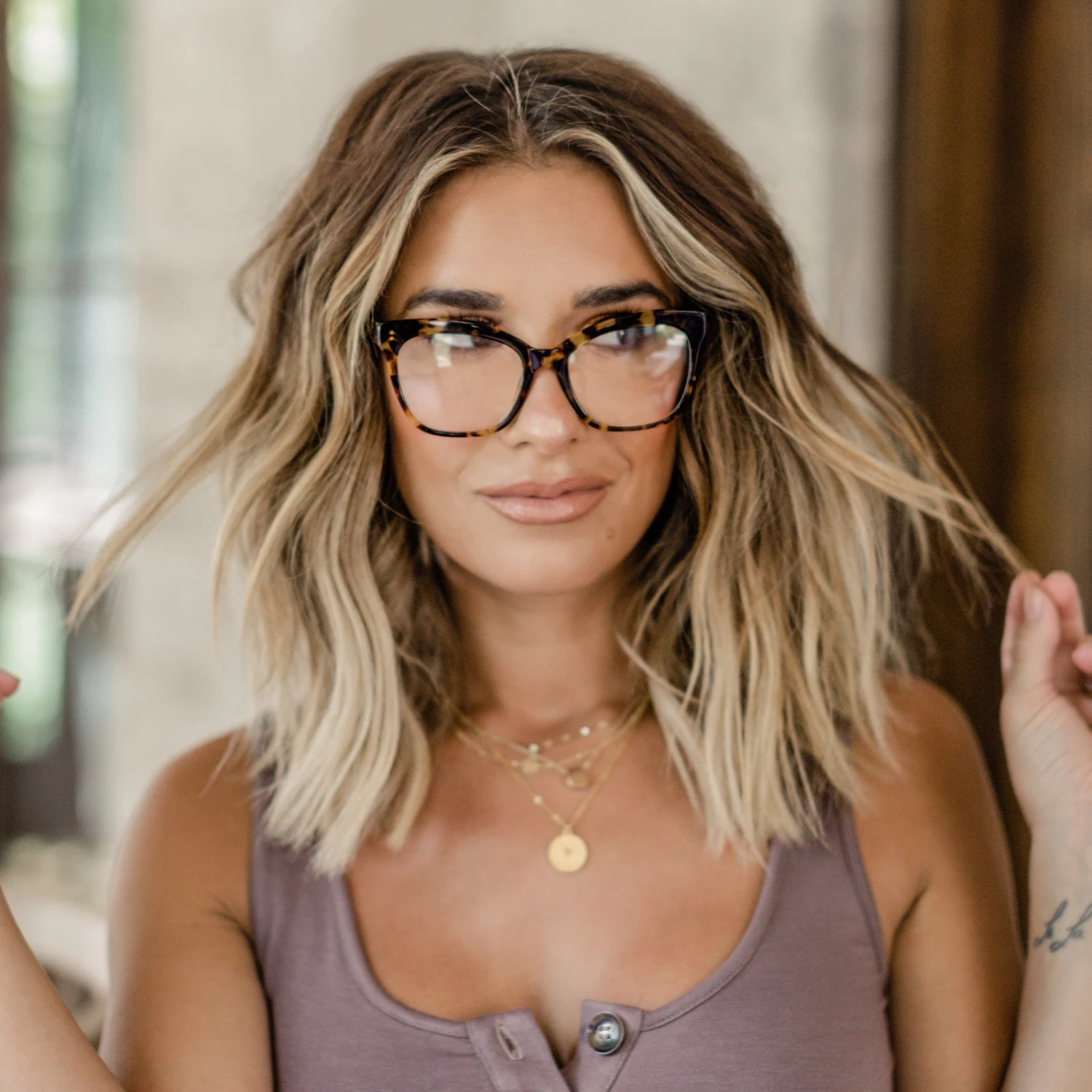 WINSTON - AMBER TORTOISE + CLEAR GLASSES 10 WINSTON - AMBER TORTOISE + CLEAR GLASSES - Image 8