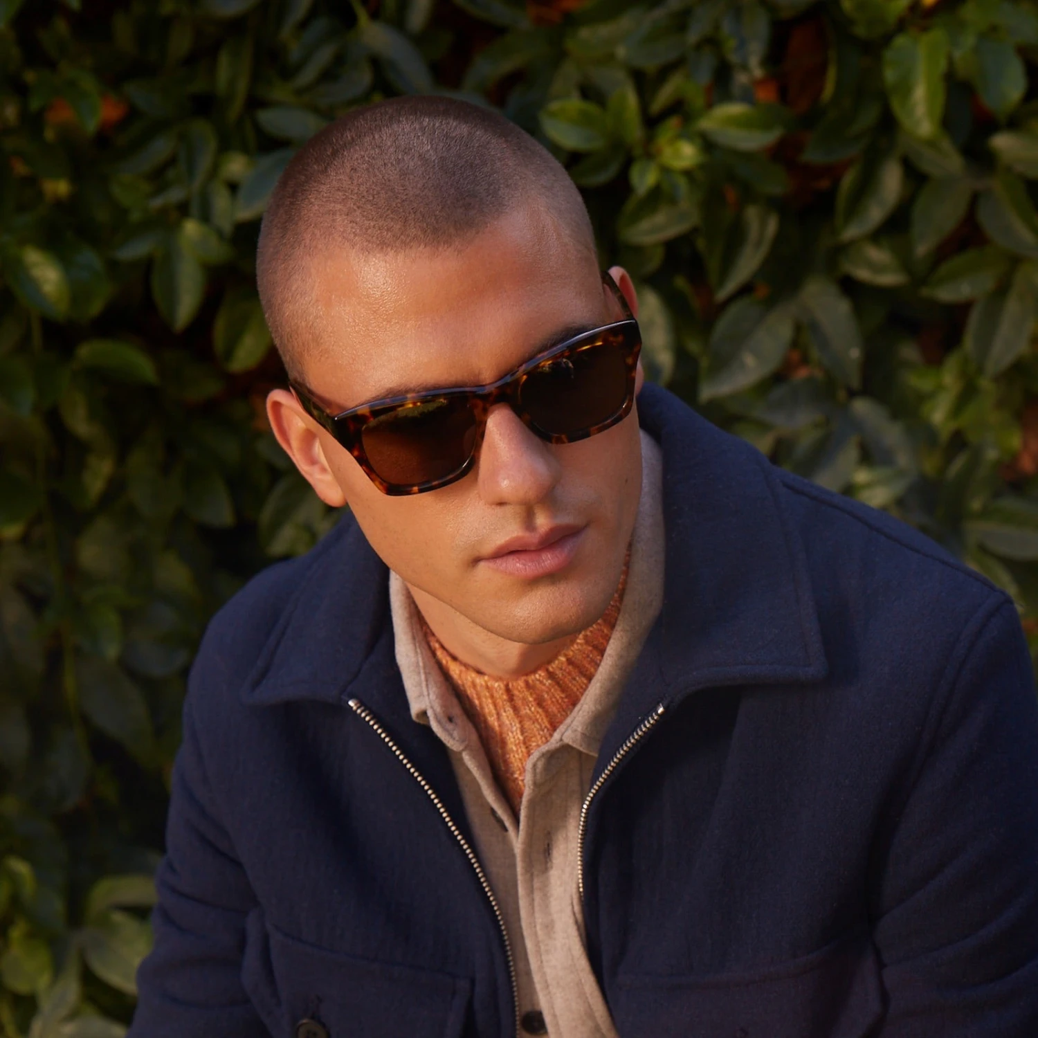 DEAN - AMBER TORTOISE + BROWN POLARIZED SUNGLASSES 7 DEAN - AMBER TORTOISE + BROWN POLARIZED SUNGLASSES - Image 5