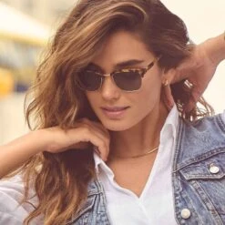 BIARRITZ - AMBER TORTOISE + BLUE GRADIENT POLARIZED SUNGLASSES -Sunglasses Sales 2022 DIFF FALL NewArrivals BIARRITZ AmberTortoise BlueGradient DE01 0403 ABBLP 2 PDP