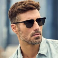 BIARRITZ - BLACK + GREY POLARIZED SUNGLASSES -Sunglasses Sales 2022 DIFF FALL NewArrivalsMens BIARRITZ Black Grey DE01 0403 BKGRP 4 PDP