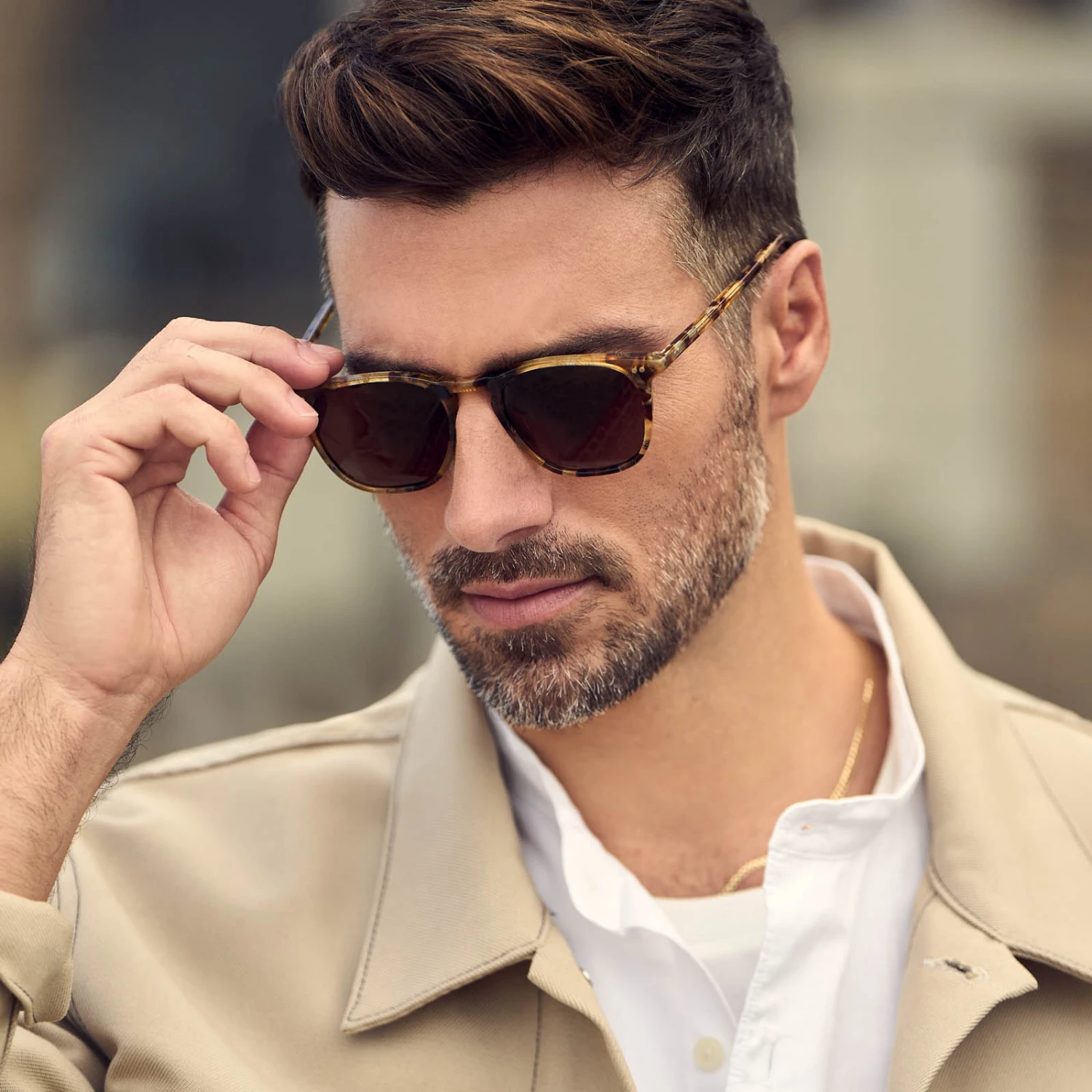 MAXWELL - TOASTED COCONUT + BROWN GRADIENT POLARIZED SUNGLASSES 8 MAXWELL - TOASTED COCONUT + BROWN GRADIENT POLARIZED SUNGLASSES - Image 6