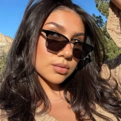 BIARRITZ - BLACK + GREY POLARIZED SUNGLASSES -Sunglasses Sales 2022 DIFF Oct Biarritz Black Grey Polarized