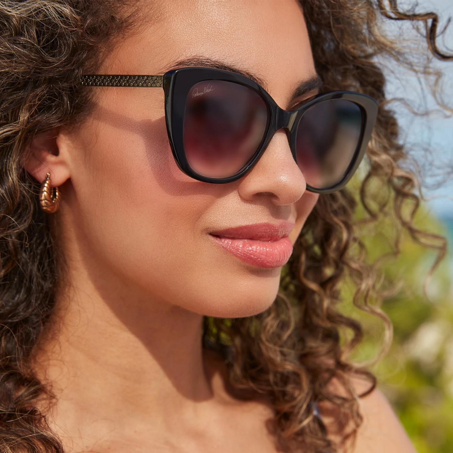 PATRICIA NASH - BRIGITTE + BLACK + GREY GRADIENT SUNGLASSES 7 PATRICIA NASH - BRIGITTE + BLACK + GREY GRADIENT SUNGLASSES - Image 5