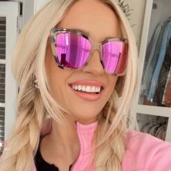BECKY IV - CREAM TORTOISE + PINK MIRROR SUNGLASSES -Sunglasses Sales 2023 DIFF Web PDP Becky II Cream Tortoise Pink Mirror 13c740c5 7e17 4df0 925a ecd284baa2be