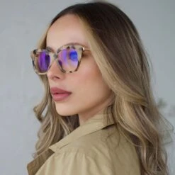 BELLA XS - CREAM TORTOISE + CLEAR GLASSES -Sunglasses Sales 2023 DIFF Web PDP Bella XS Cream Tortoise Blue Light
