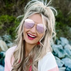 DASH - GOLD + CHERRY BLOSSOM MIRROR SUNGLASSES -Sunglasses Sales 2023 DIFF Web PDP Dash Gold Cherry Blossom Mirror