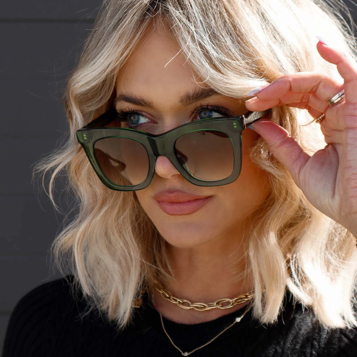 KAIA - SAGE CRYSTAL + G15 GRADIENT SUNGLASSES 9 KAIA - SAGE CRYSTAL + G15 GRADIENT SUNGLASSES - Image 7