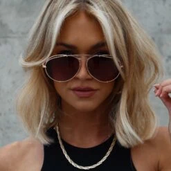 KOKO - ROSE GOLD + WINE GRADIENT SUNGLASSES -Sunglasses Sales 2023 DIFF Web PDP Koko Rose Gold Wine Gradient