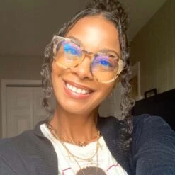 WINSTON - CREAM TORTOISE + CLEAR GLASSES -Sunglasses Sales 2023 DIFF Web PDP Weston Cream Tortoise Blue Light