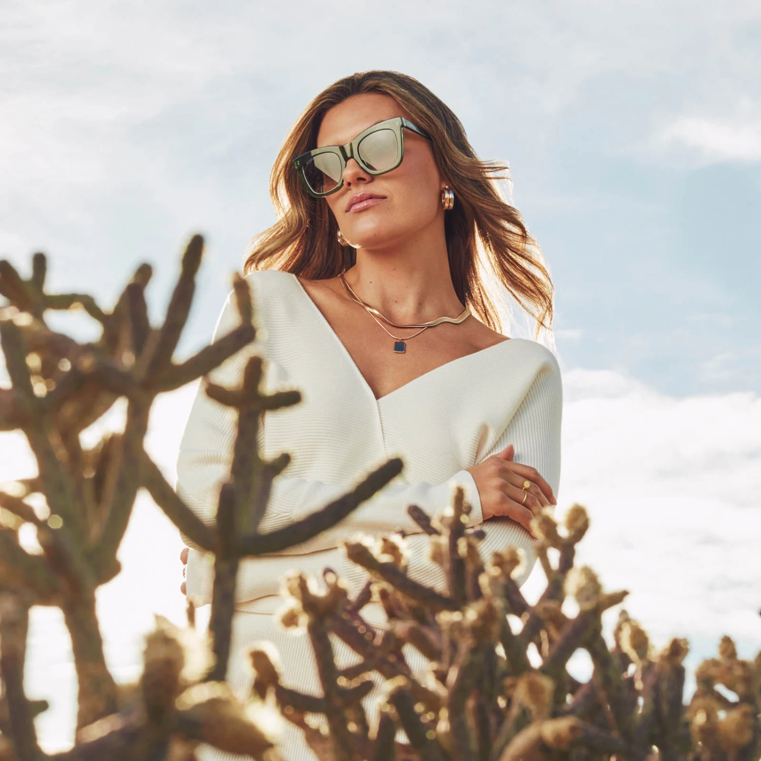 KAIA - SAGE CRYSTAL + G15 GRADIENT SUNGLASSES 7 KAIA - SAGE CRYSTAL + G15 GRADIENT SUNGLASSES - Image 5