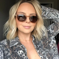 ARLO XL - VINTAGE CRYSTAL + BROWN GRADIENT POLARIZED SUNGLASSES -Sunglasses Sales 7