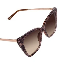 BECKY II - LEOPARD TORTOISE + BROWN GRADIENT SUNGLASSES -Sunglasses Sales BECKYII leopardtortoise browngradient detail1