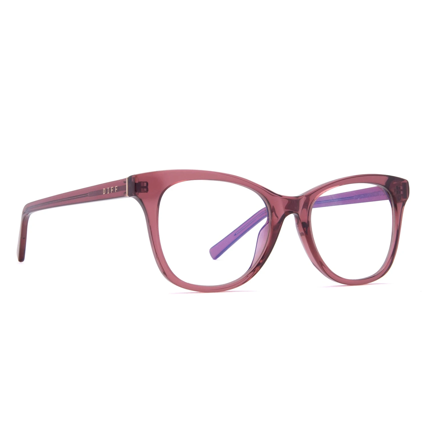 CARINA - MULBERRY + CLEAR GLASSES 5 CARINA - MULBERRY + CLEAR GLASSES - Image 3