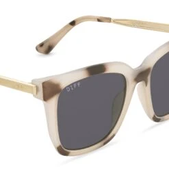 HAILEY - CREAM TORTOISE + GREY SUNGLASSES -Sunglasses Sales CT GR255 DETAIL