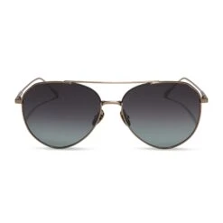 DASH - BRUSHED BROWN + GREY BLUE + POLARIZED SUNGLASSES