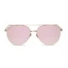 DASH - GOLD + CHERRY BLOSSOM MIRROR SUNGLASSES