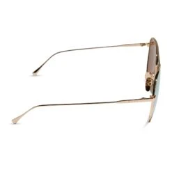 DASH - GOLD + CHERRY BLOSSOM MIRROR SUNGLASSES -Sunglasses Sales DE01 0016 GDCBN SIDE