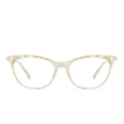 JADE - CASHMERE + CLEAR GLASSES