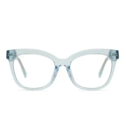 WINSTON - AQUA SEA CRYSTAL + CLEAR GLASSES