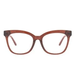 WINSTON - FESTIVE CHESTNUT + CLEAR GLASSES
