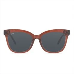 WINSTON - FESTIVE CHESTNUT + CLEAR GLASSES 18 WINSTON - FESTIVE CHESTNUT + CLEAR GLASSES -Sunglasses Sales DE01 0128 FCCLX FRONT