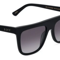 STEVIE - BLACK + GREY GRADIENT + POLARIZED SUNGLASSES -Sunglasses Sales DE01 0134 BKGGP DETAIL