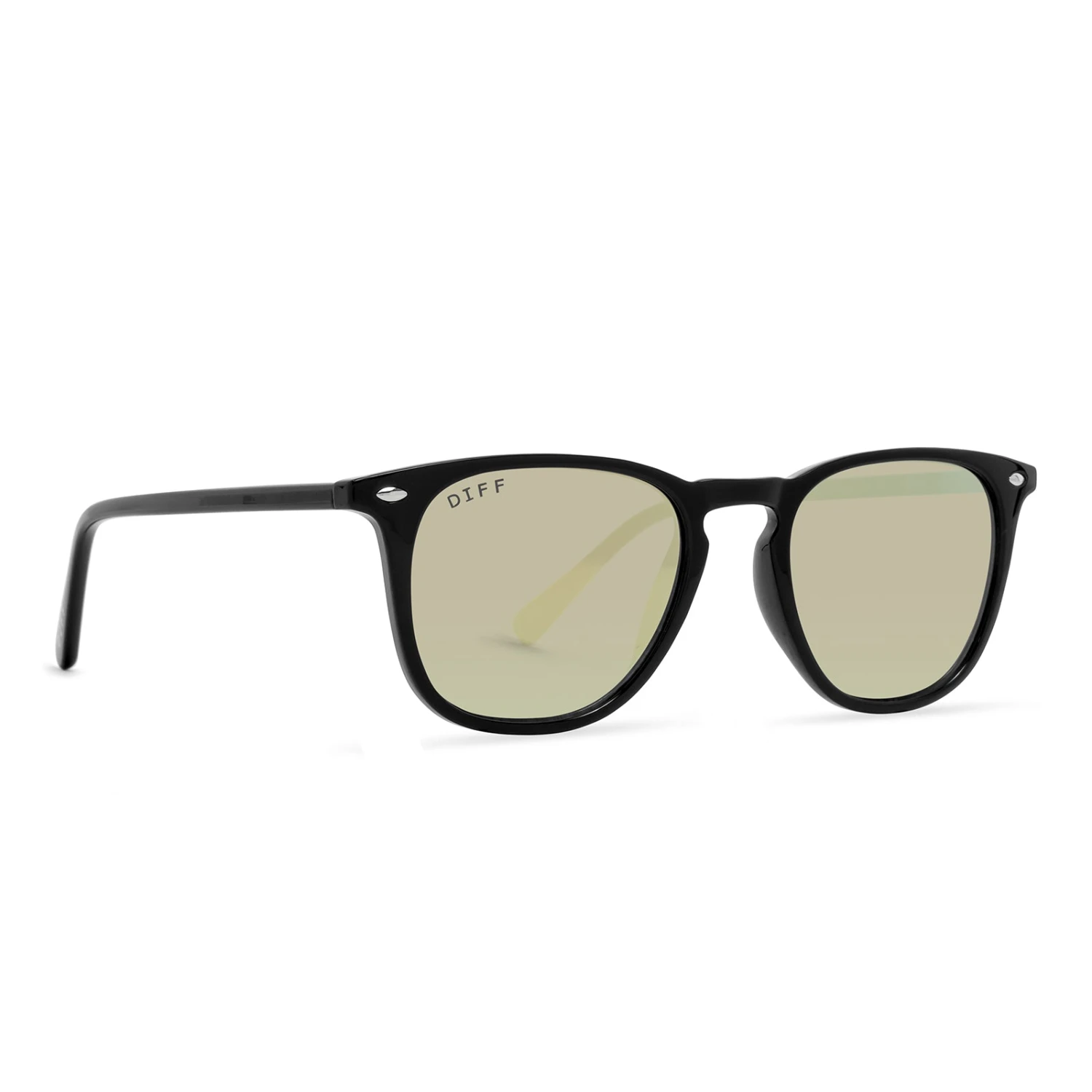 BRODY - BLACK + GOLD MIRROR SUNGLASSES 4 BRODY - BLACK + GOLD MIRROR SUNGLASSES - Image 2