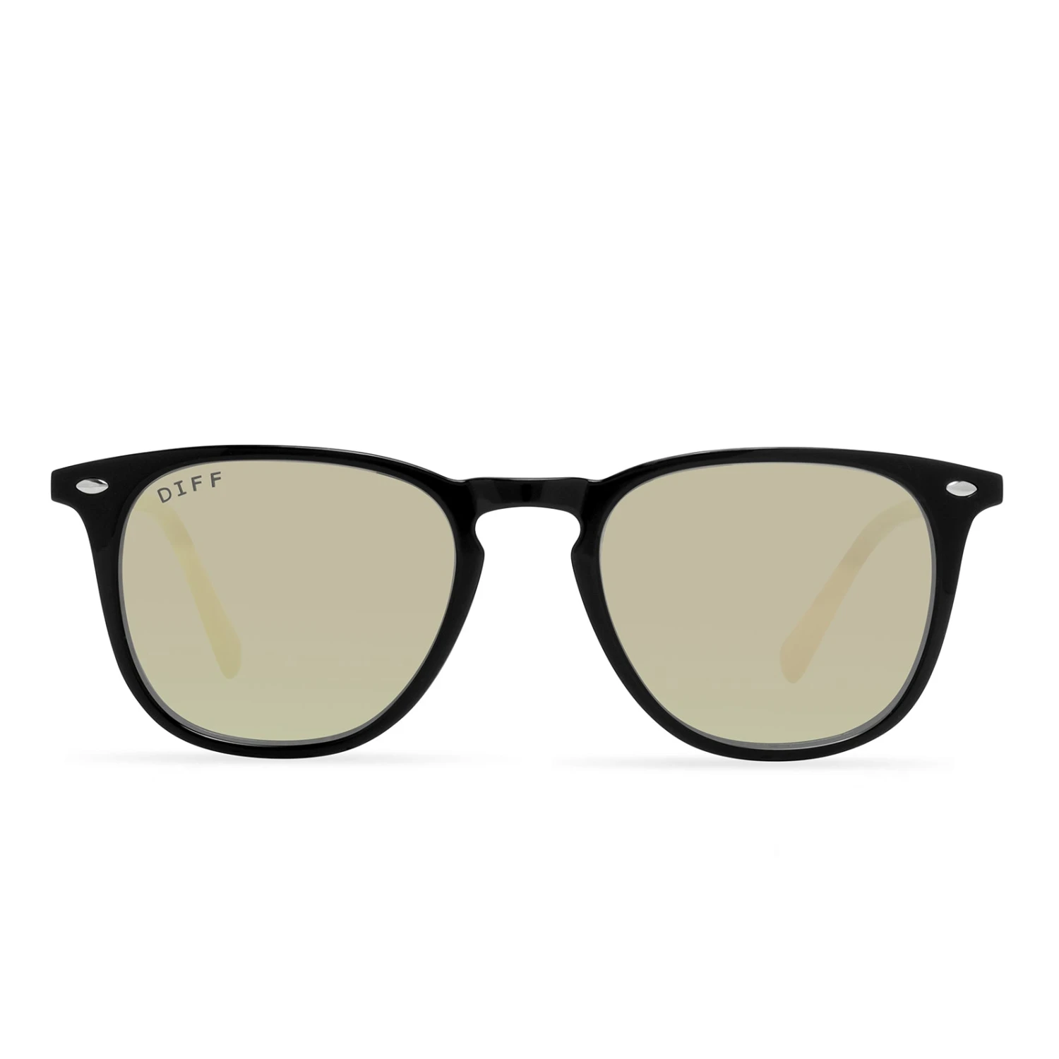 BRODY - BLACK + GOLD MIRROR SUNGLASSES 3 BRODY - BLACK + GOLD MIRROR SUNGLASSES