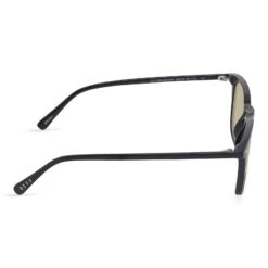 BRODY - BLACK + GOLD MIRROR SUNGLASSES 12 BRODY - BLACK + GOLD MIRROR SUNGLASSES -Sunglasses Sales DE01 0253 BKGMN SIDE