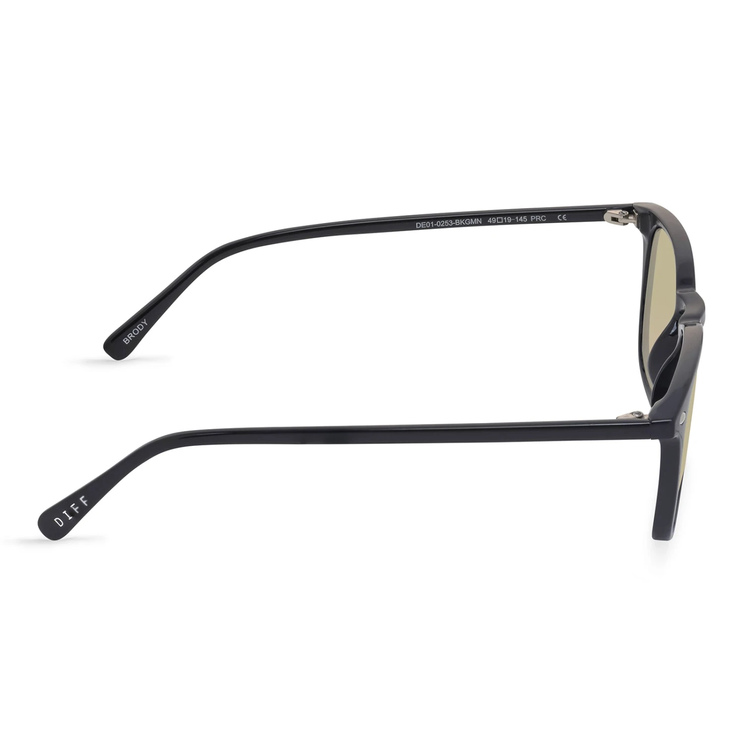 BRODY - BLACK + GOLD MIRROR SUNGLASSES 6 BRODY - BLACK + GOLD MIRROR SUNGLASSES - Image 4