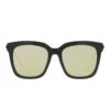 HAILEY - BLACK + GOLD MIRROR SUNGLASSES 1 HAILEY - BLACK + GOLD MIRROR SUNGLASSES -Sunglasses Sales DE01 0255 BKGMN FRONT