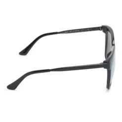 HAILEY - BLACK + GOLD MIRROR SUNGLASSES -Sunglasses Sales DE01 0255 BKGMN SIDE