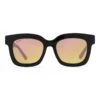 MAKAY - BLACK + PINK MIRROR SUNGLASSES -Sunglasses Sales DE01 0264 BKGSN FRONT