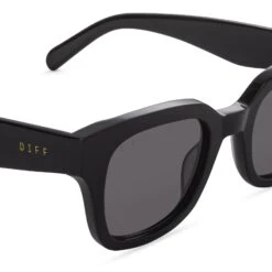JEAN - BLACK + GREY SUNGLASSES 8 JEAN - BLACK + GREY SUNGLASSES -Sunglasses Sales DE01 0288 BKGRN DETAIL