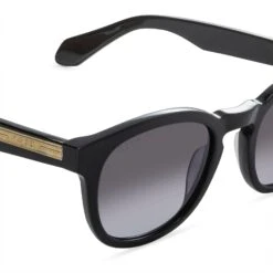 EVAN - BLACK + GREY + POLARIZED SUNGLASSES -Sunglasses Sales DE01 0294 BKGRP DETAIL