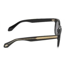 EVAN - BLACK + GREY + POLARIZED SUNGLASSES -Sunglasses Sales DE01 0294 BKGRP SIDE