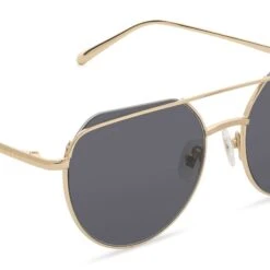 RAYNE - GOLD + GREY SUNGLASSES -Sunglasses Sales DE01 0310 GDGRN DETAIL