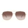 JORDYN - GOLD + BROWN GRADIENT SUNGLASSES -Sunglasses Sales DE01 0316 GDBGN FRONT