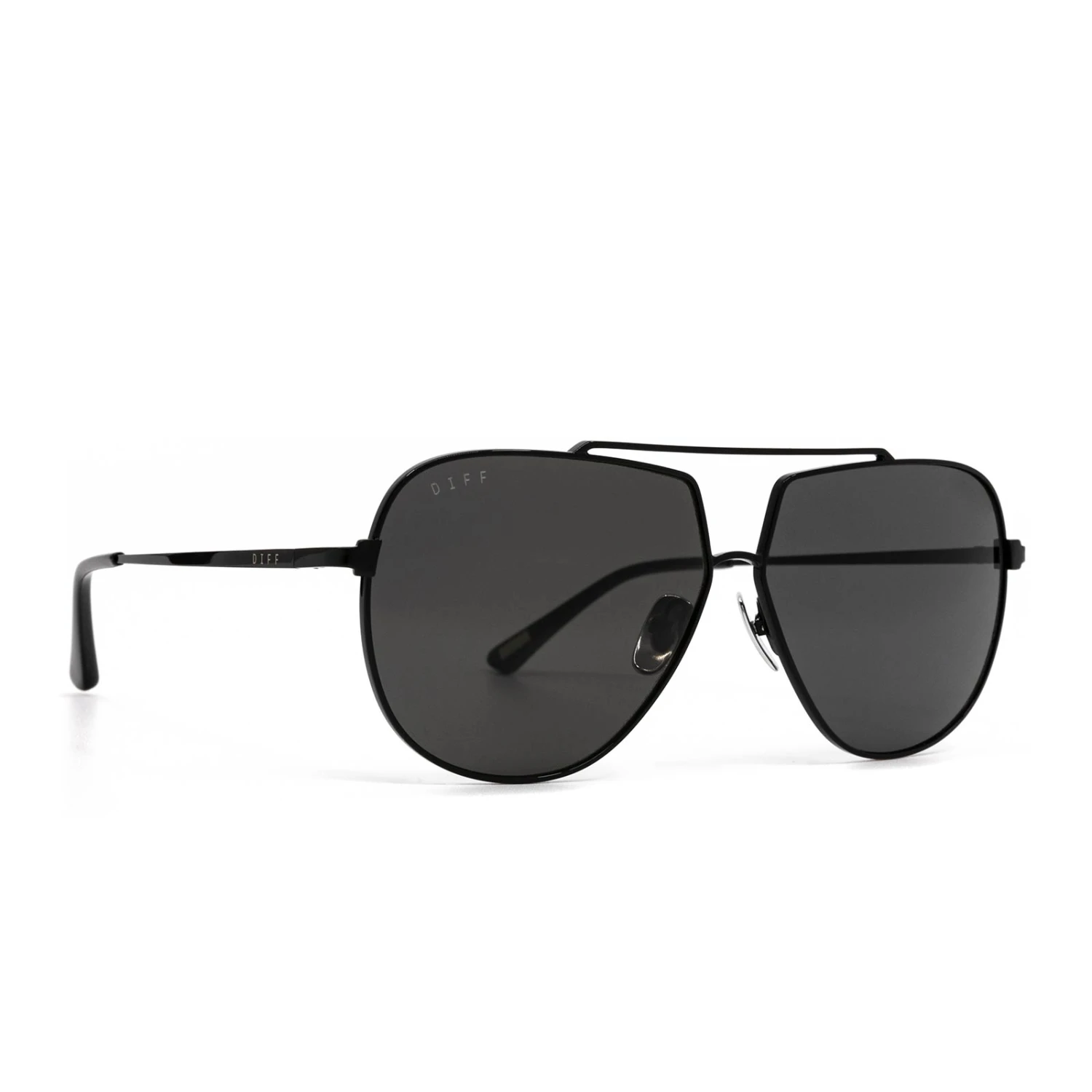 DENVER - BLACK + GREY POLARIZED SUNGLASSES 4 DENVER - BLACK + GREY POLARIZED SUNGLASSES - Image 2