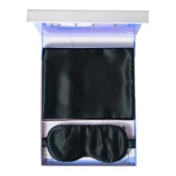 SILK MASK + PILLOWCASE SET - BLACK